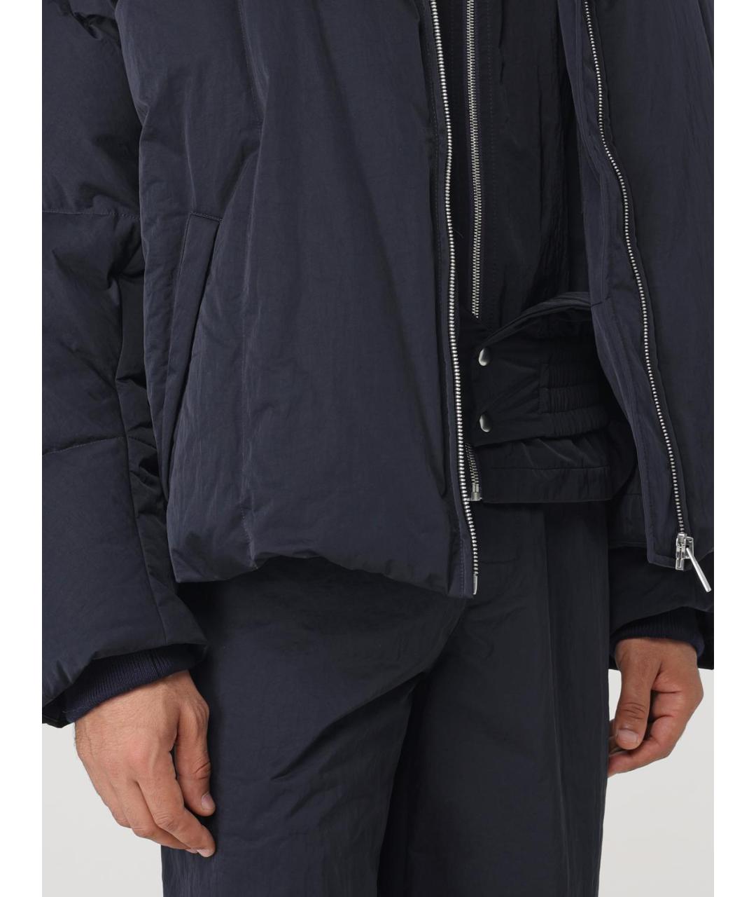 BOTTEGA VENETA Темно-синий пуховик, фото 5