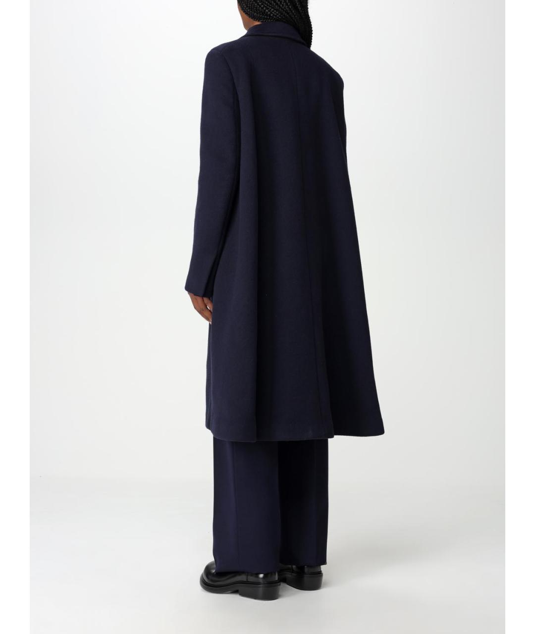 BOTTEGA VENETA Синее атласное пальто, фото 4