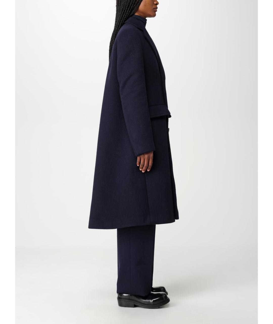 BOTTEGA VENETA Синее атласное пальто, фото 3