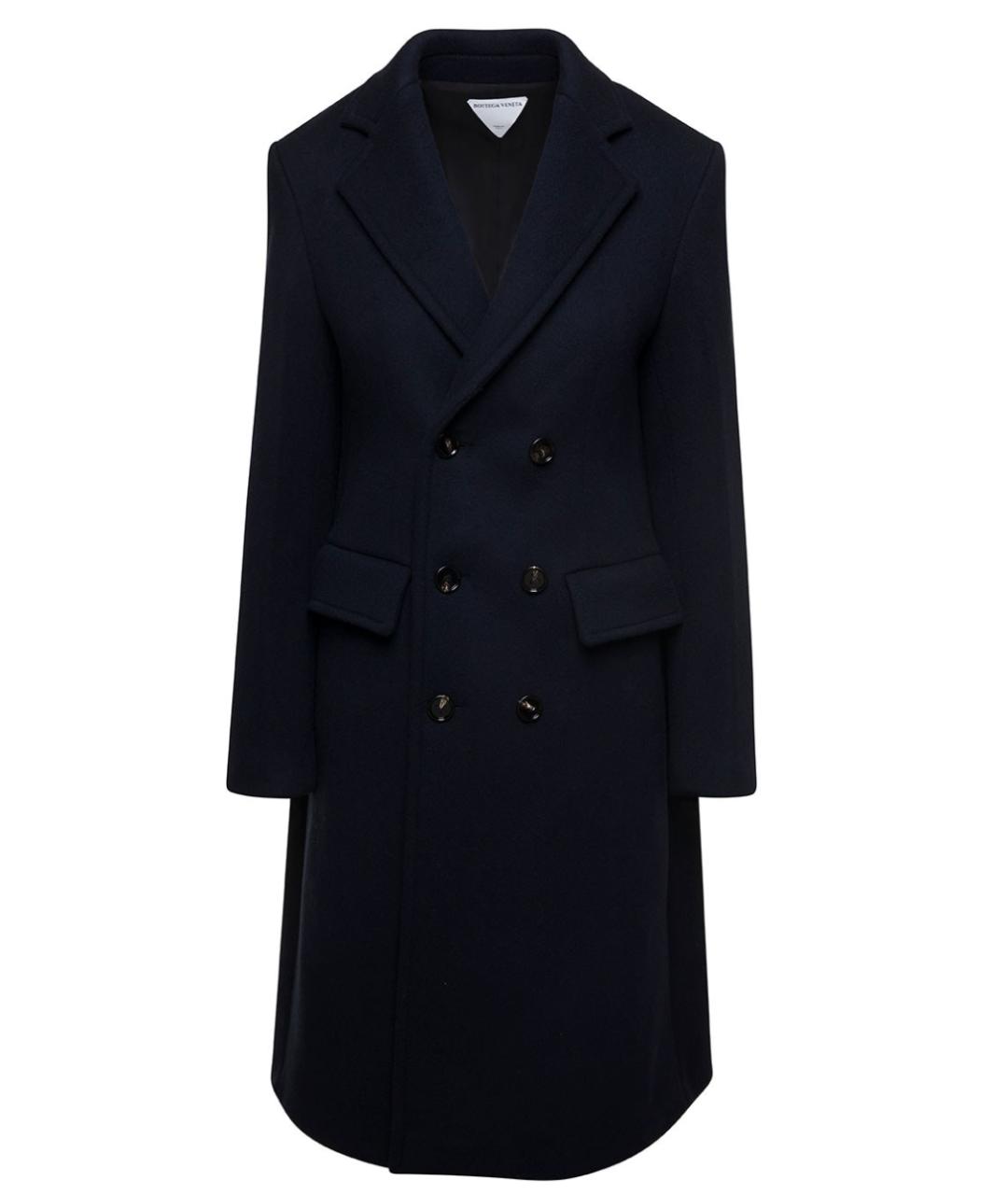BOTTEGA VENETA Синее атласное пальто, фото 1
