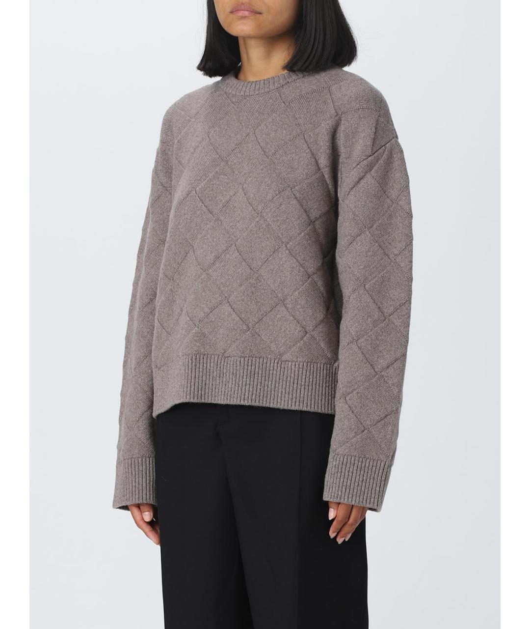 BOTTEGA VENETA Серый шерстяной джемпер / свитер, фото 4