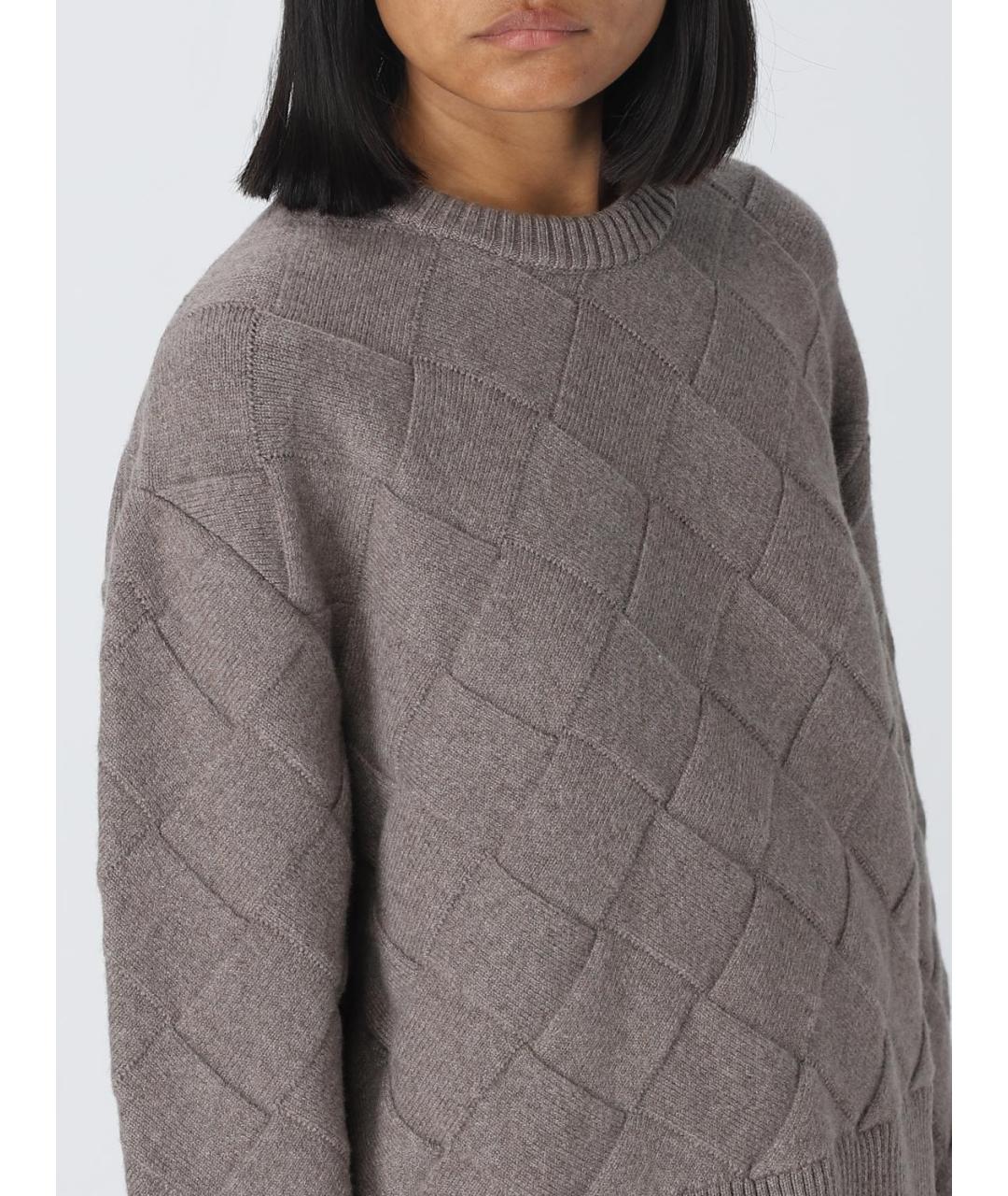 BOTTEGA VENETA Серый шерстяной джемпер / свитер, фото 5