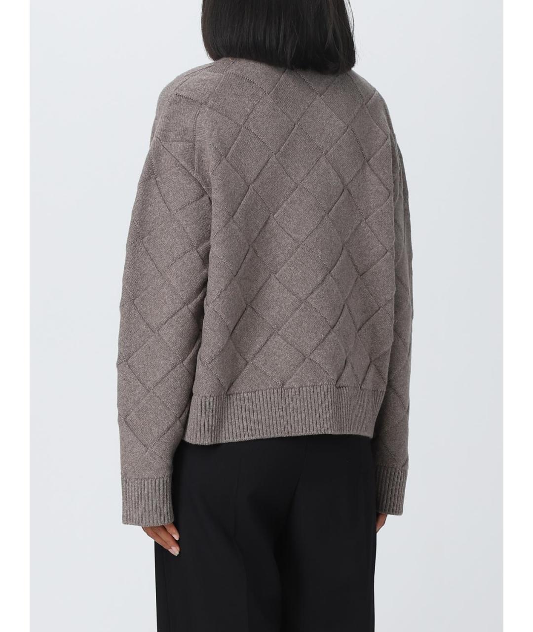 BOTTEGA VENETA Серый шерстяной джемпер / свитер, фото 3