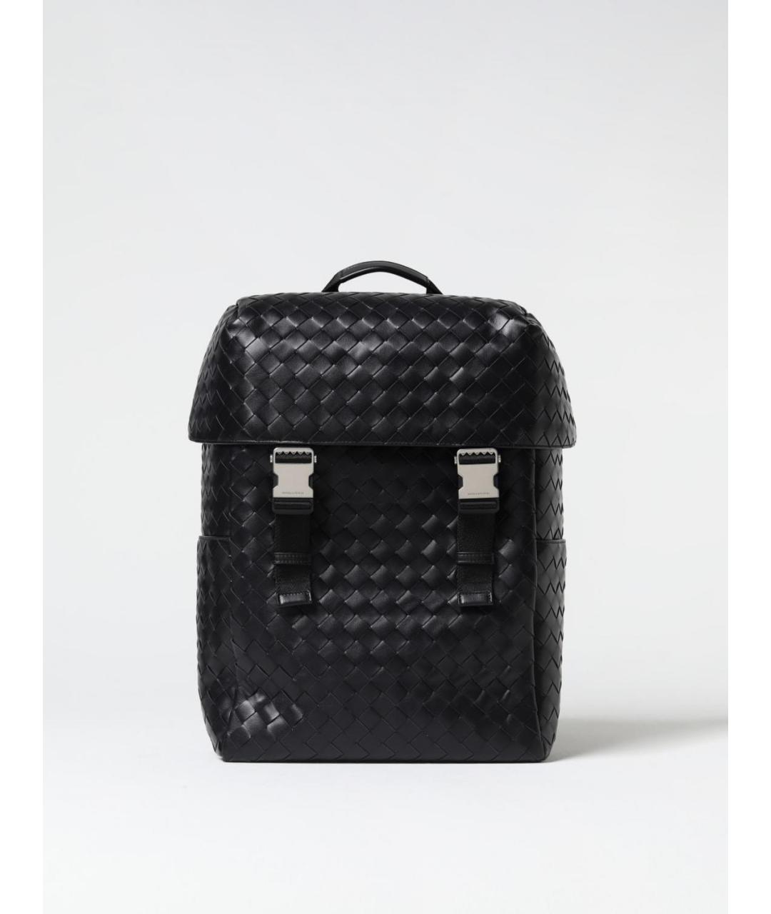 BOTTEGA VENETA Черный кожаный рюкзак, фото 6