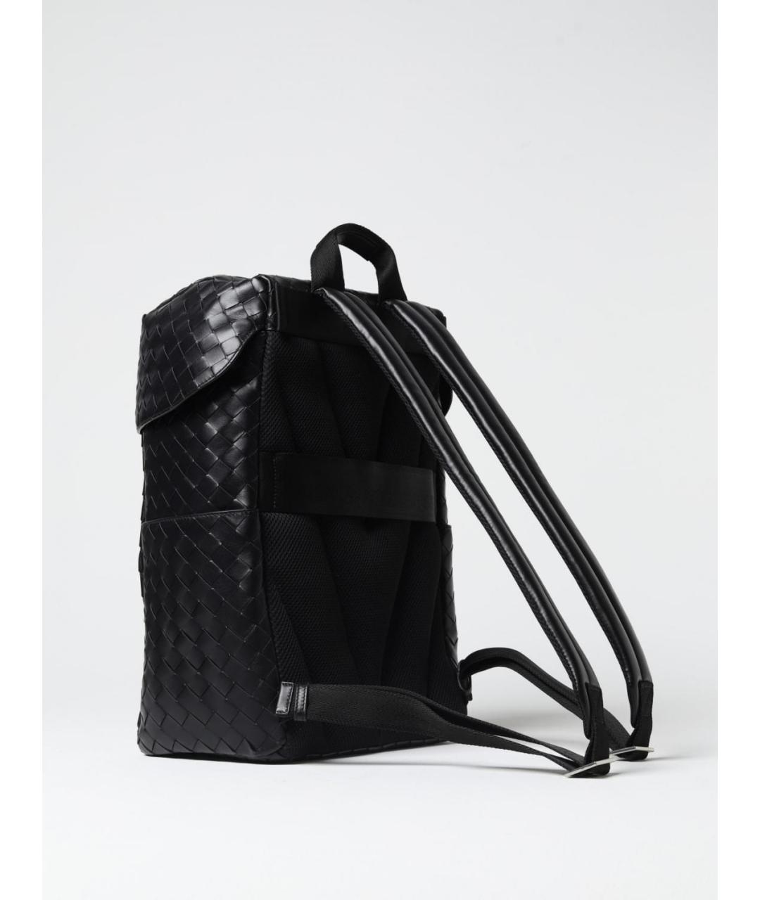 BOTTEGA VENETA Черный кожаный рюкзак, фото 3