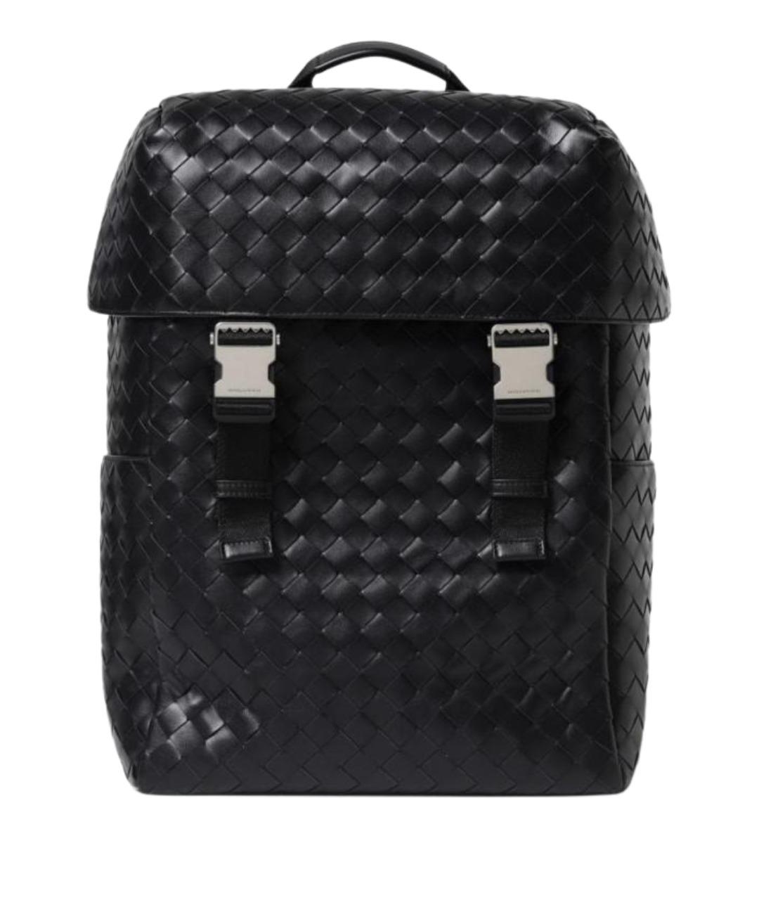 BOTTEGA VENETA Черный кожаный рюкзак, фото 1