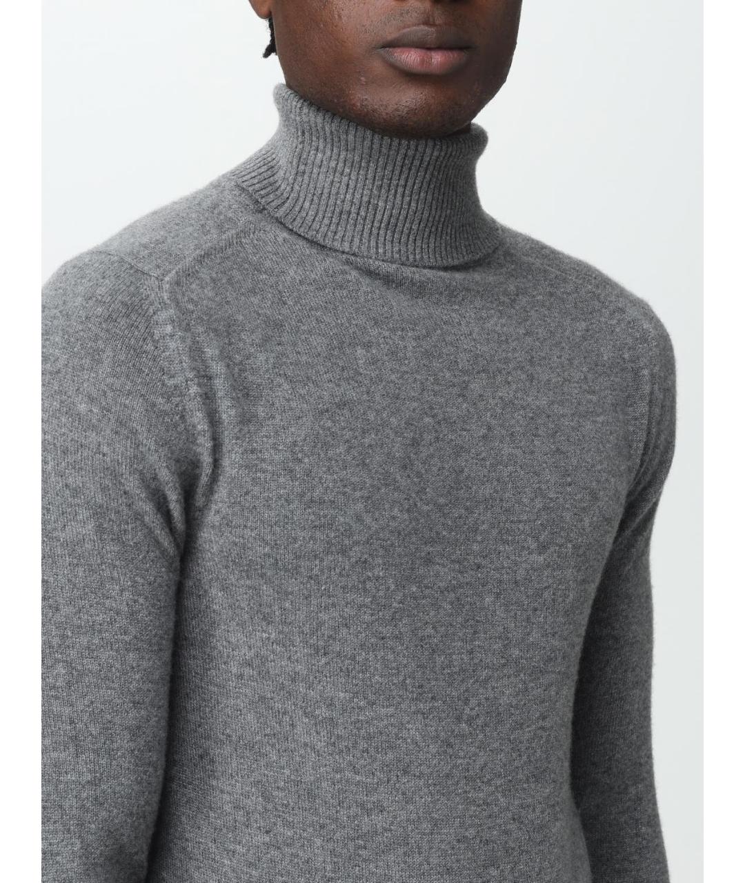 EMPORIO ARMANI Серая кашемировая водолазка, фото 4