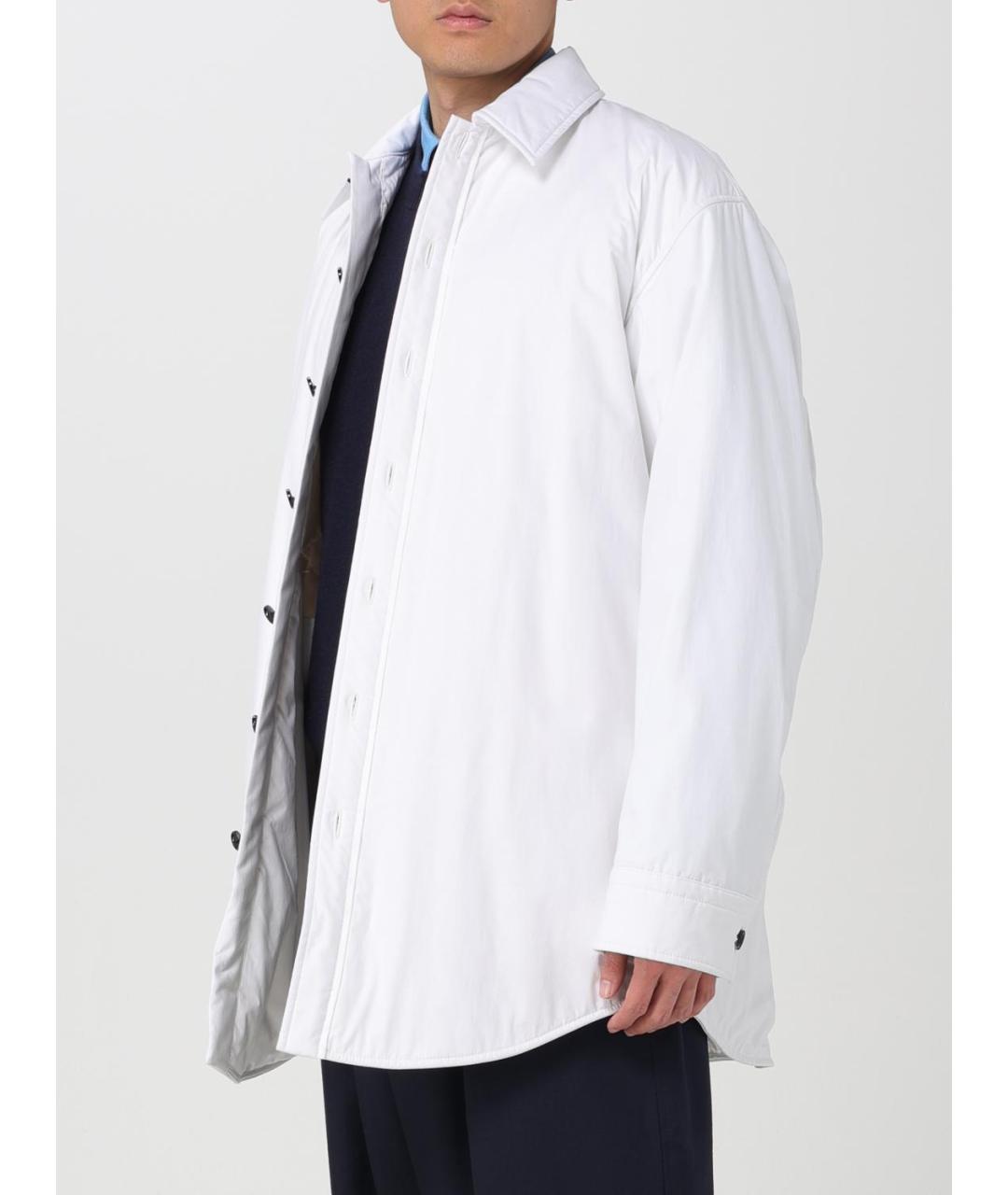 BOTTEGA VENETA Белая хлопковая куртка, фото 4