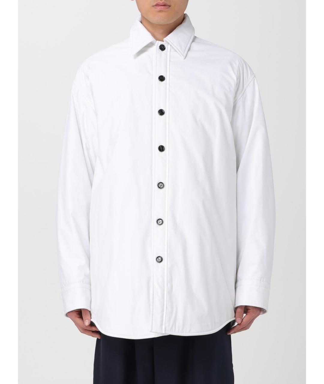 BOTTEGA VENETA Белая хлопковая куртка, фото 6