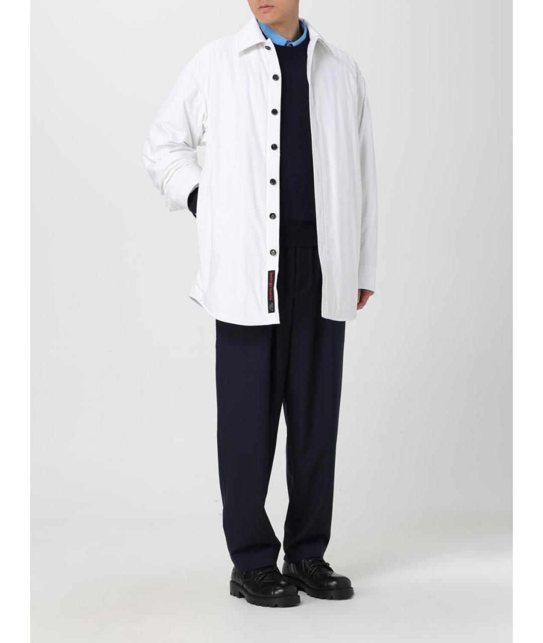 BOTTEGA VENETA Белая хлопковая куртка, фото 2