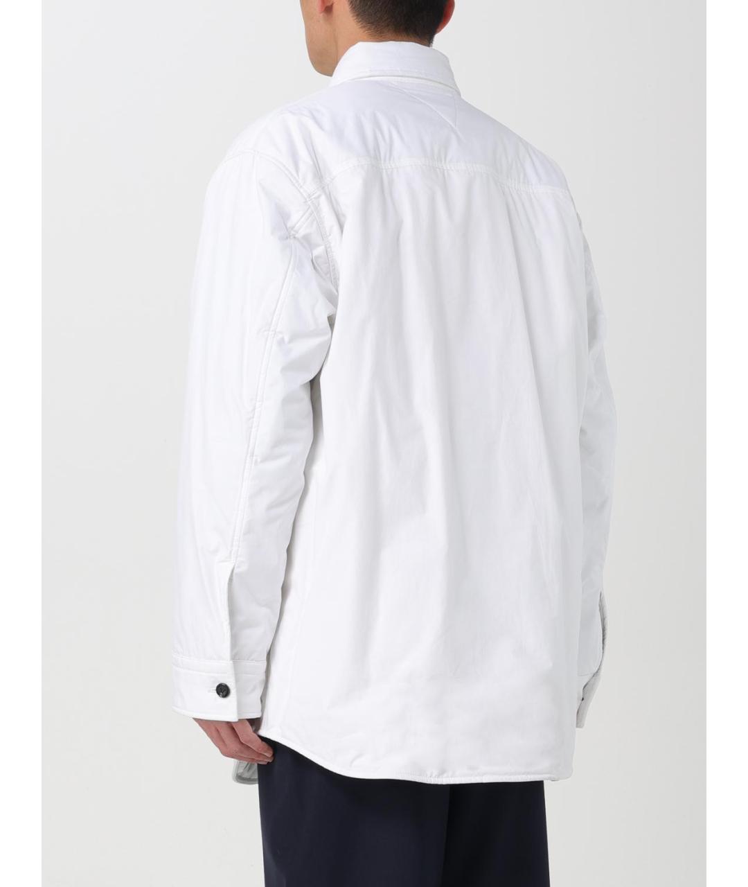 BOTTEGA VENETA Белая хлопковая куртка, фото 3