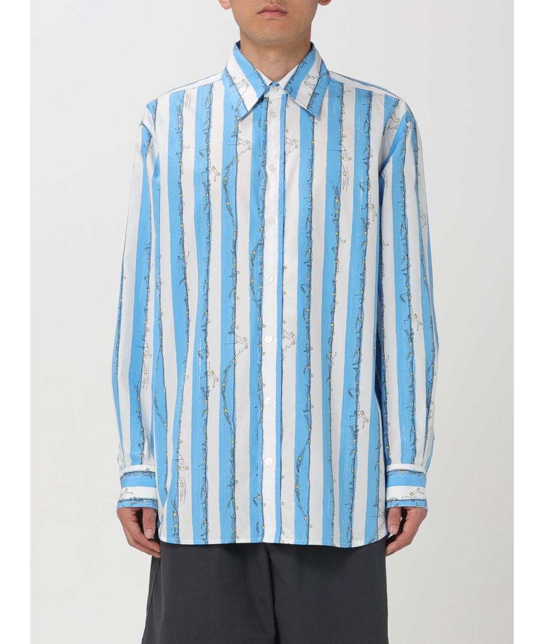 BOTTEGA VENETA Мульти хлопковая кэжуал рубашка, фото 2