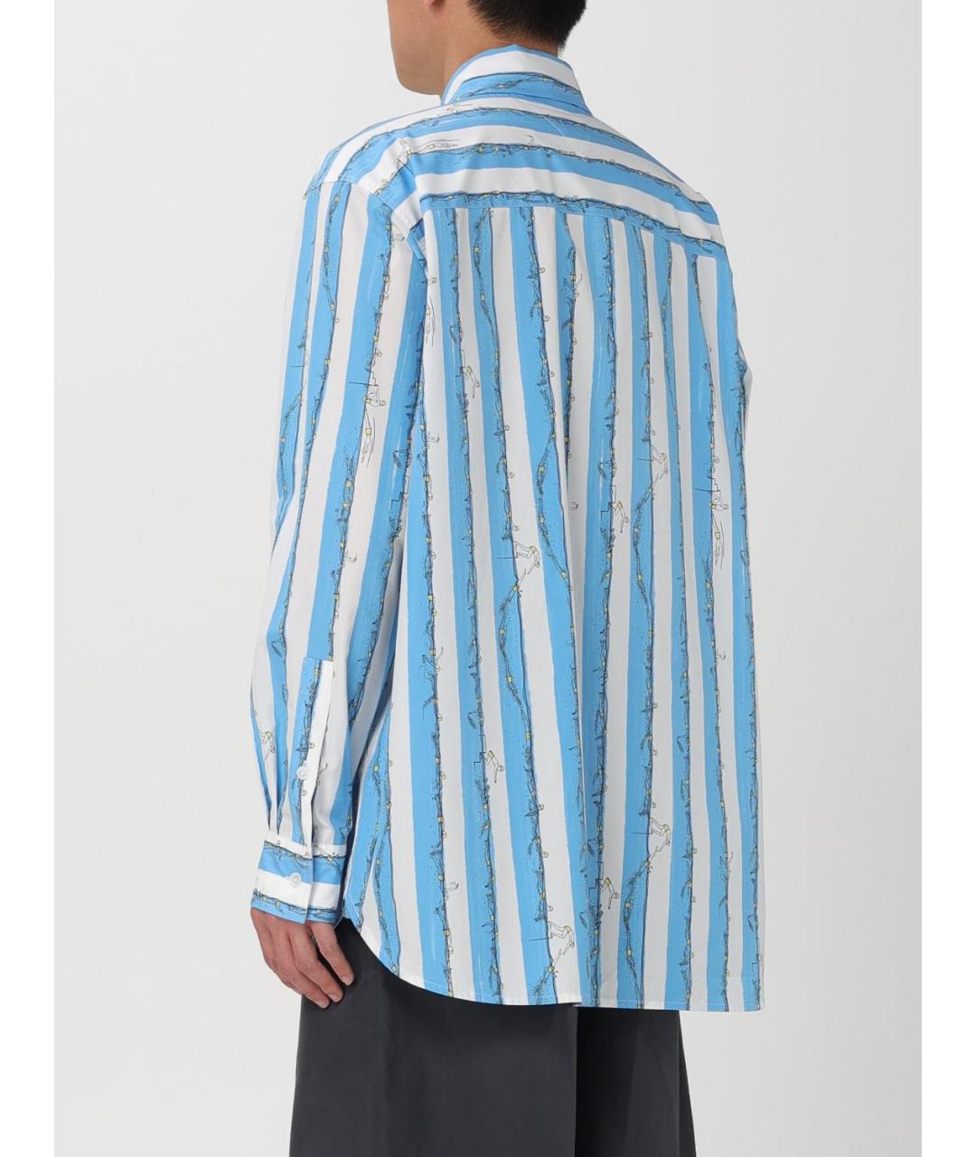 BOTTEGA VENETA Мульти хлопковая кэжуал рубашка, фото 4