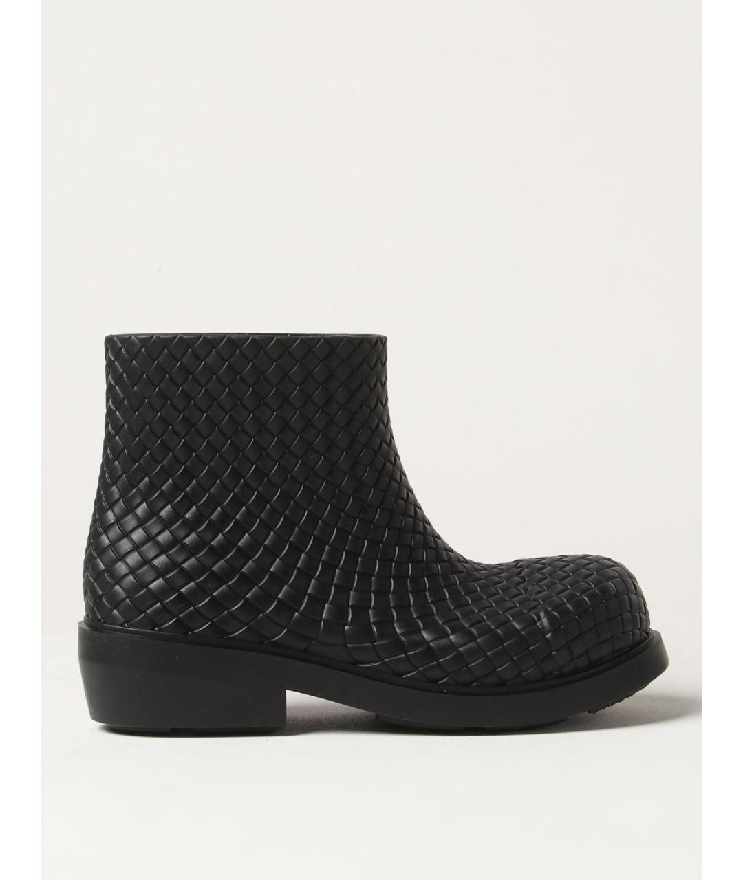 BOTTEGA VENETA Черные синтетические высокие ботинки, фото 5