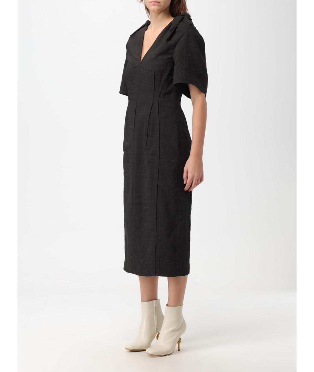 BOTTEGA VENETA Коричневое платье, фото 4