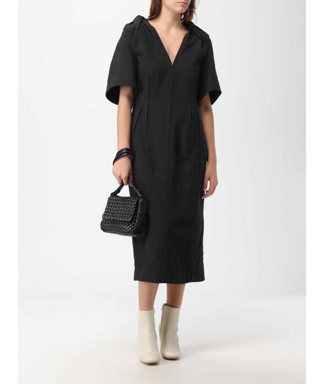 BOTTEGA VENETA Коричневое платье, фото 2