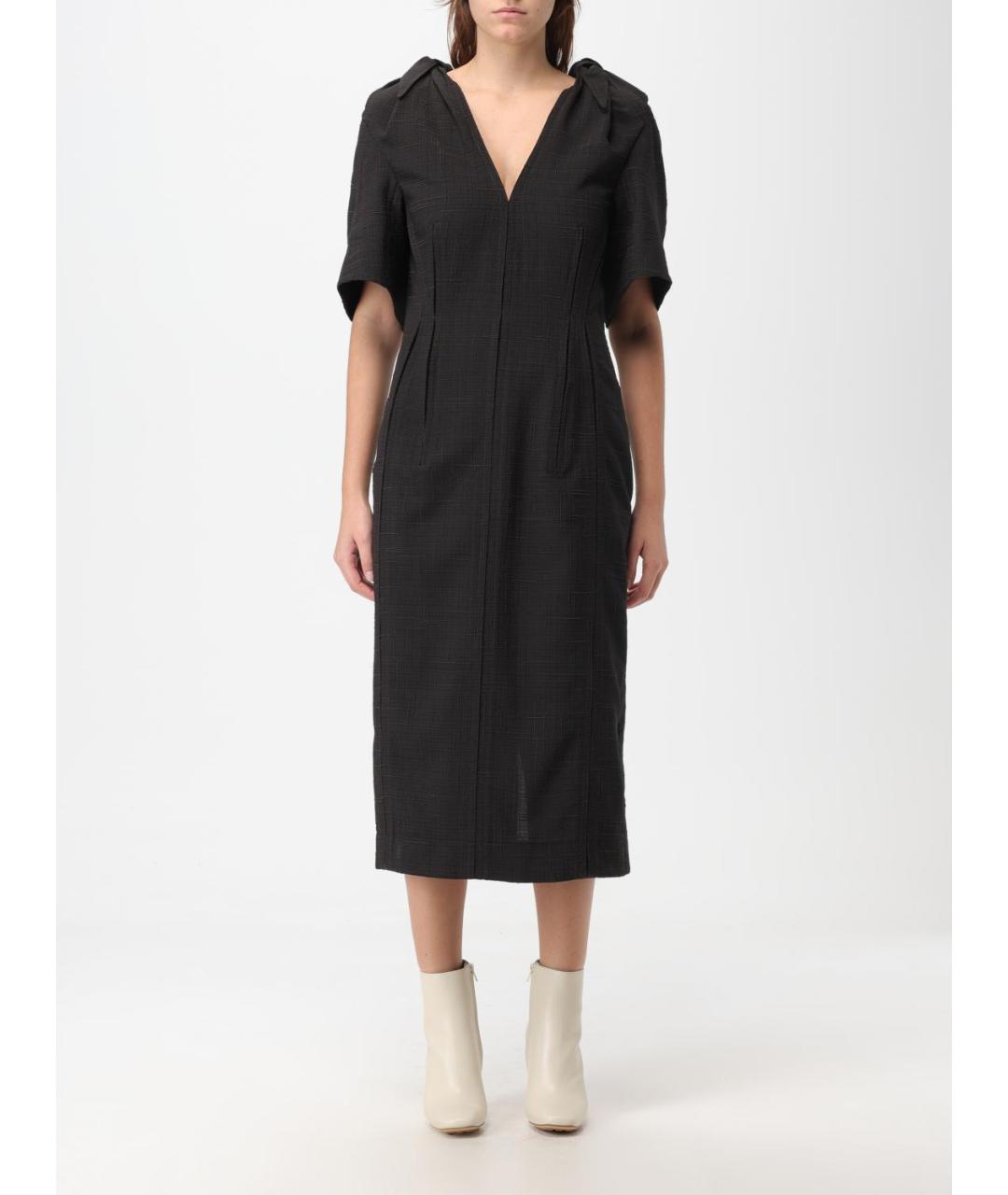 BOTTEGA VENETA Коричневое платье, фото 6