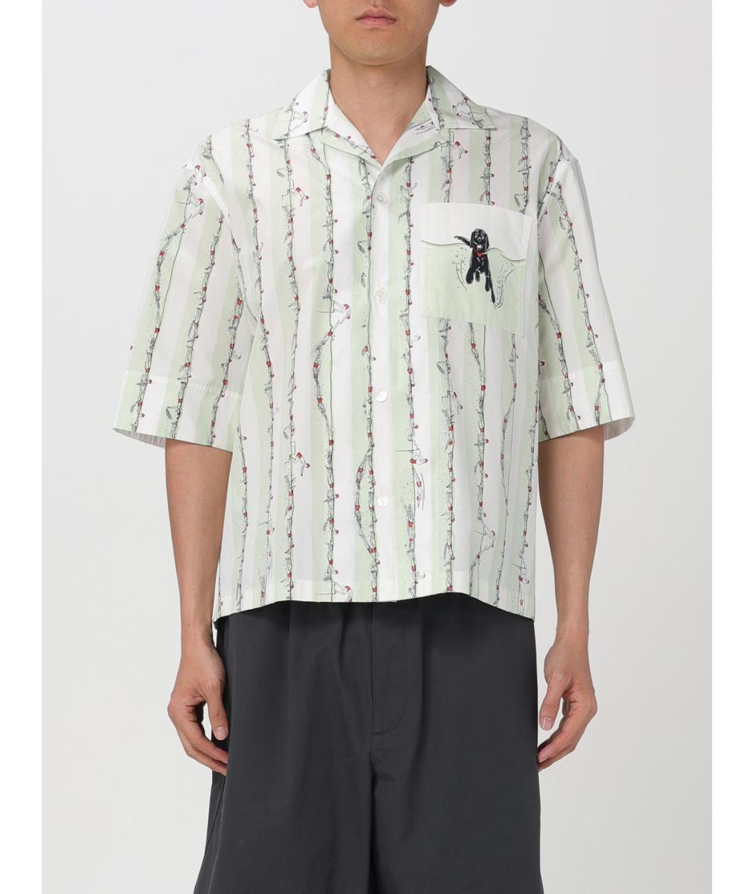 BOTTEGA VENETA Мульти хлопковая кэжуал рубашка, фото 2