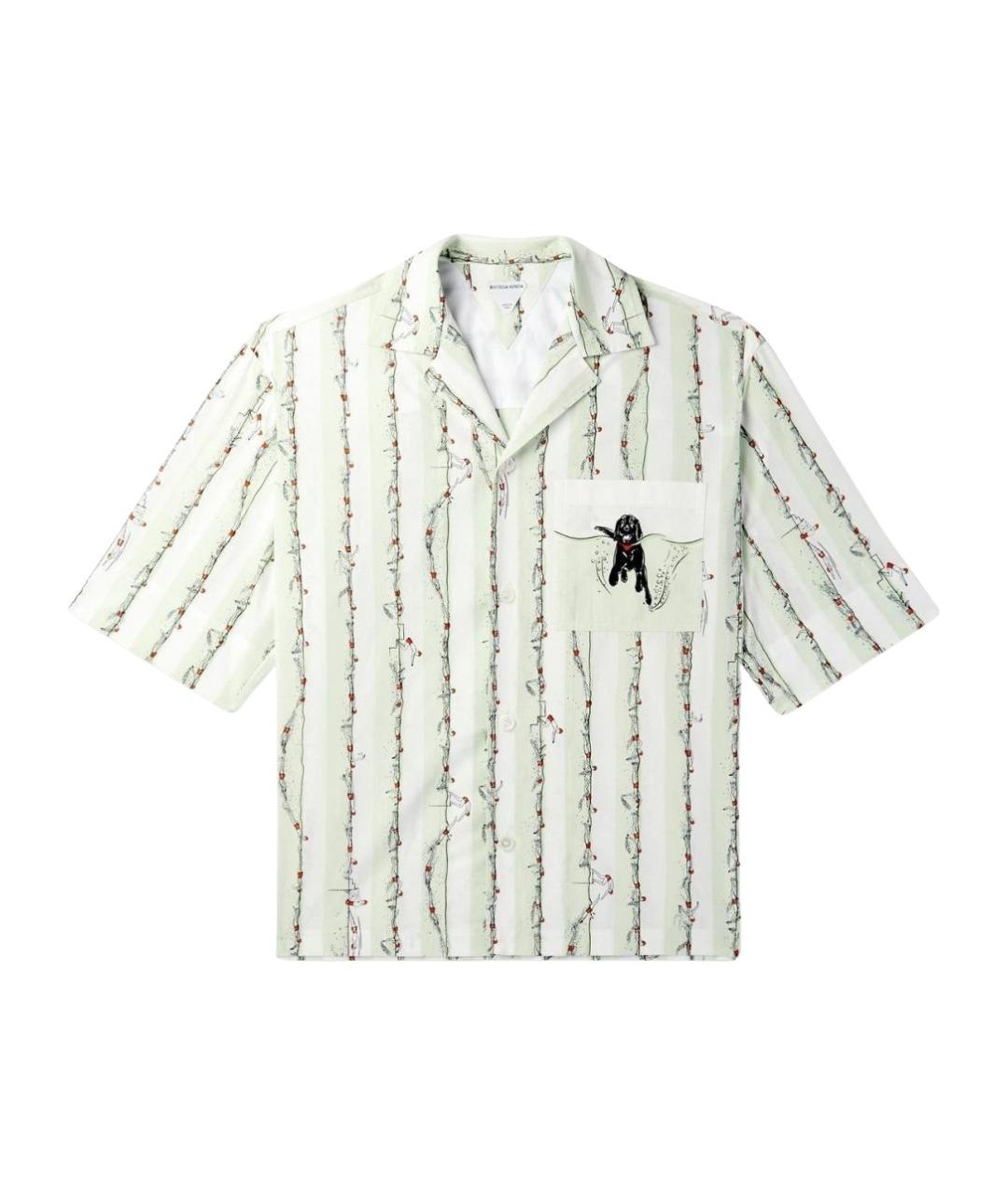 BOTTEGA VENETA Мульти хлопковая кэжуал рубашка, фото 1