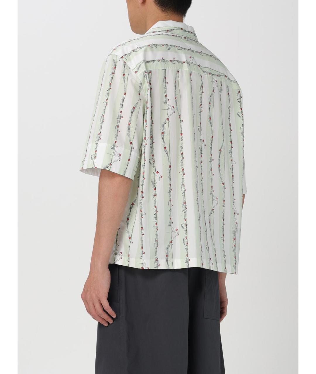 BOTTEGA VENETA Мульти хлопковая кэжуал рубашка, фото 4