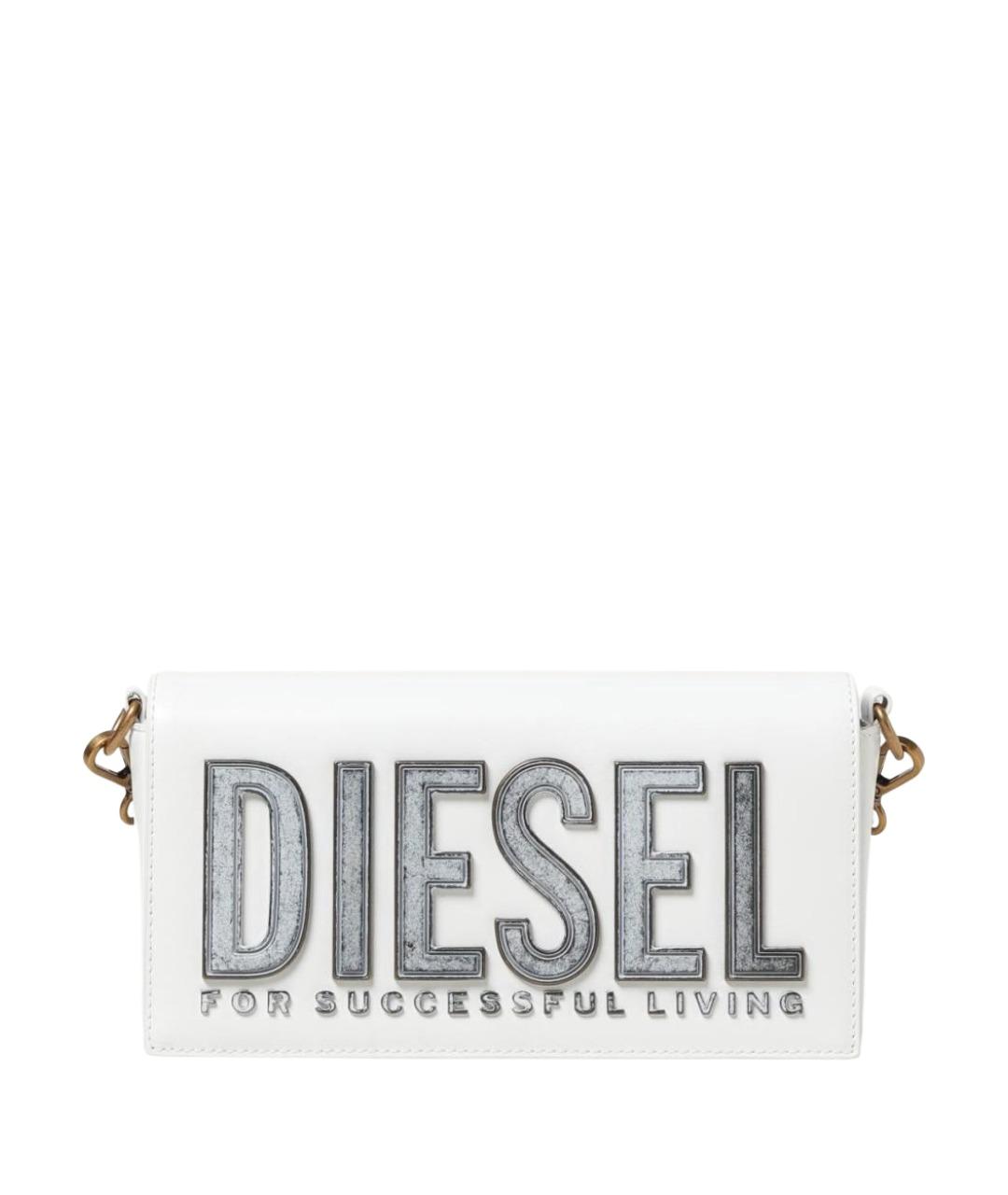 DIESEL Белая сумка через плечо из искусственной кожи, фото 1