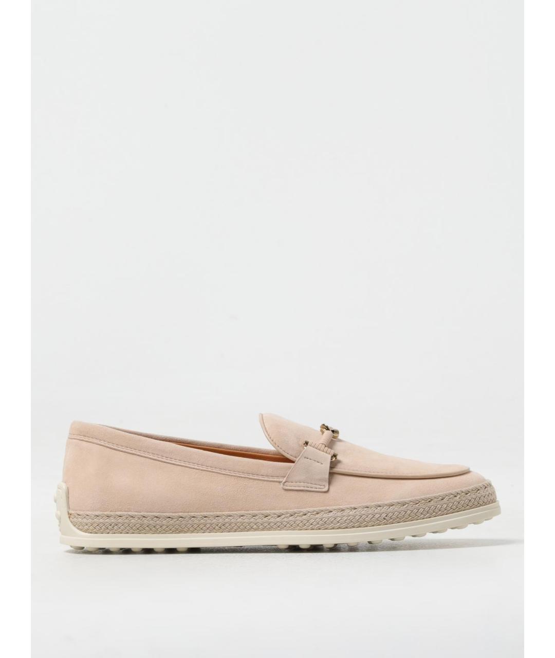 TOD'S Бежевые кожаные лоферы, фото 5