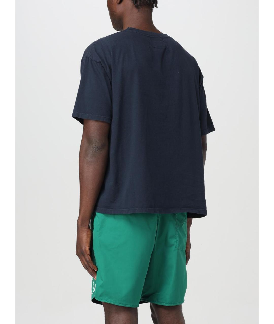 RHUDE Черная хлопковая футболка, фото 3