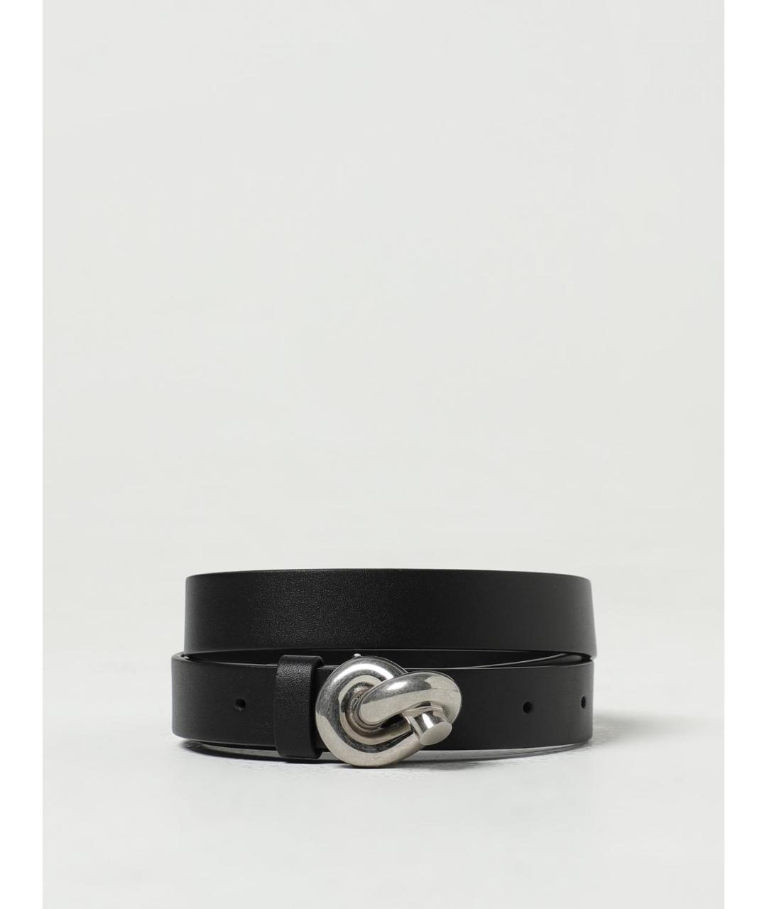 BOTTEGA VENETA Черный кожаный ремень, фото 3