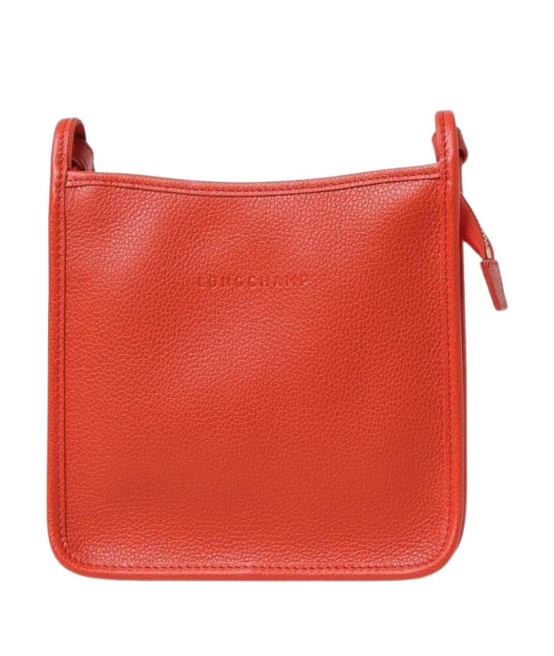 LONGCHAMP Оранжевая кожаная сумка через плечо, фото 1