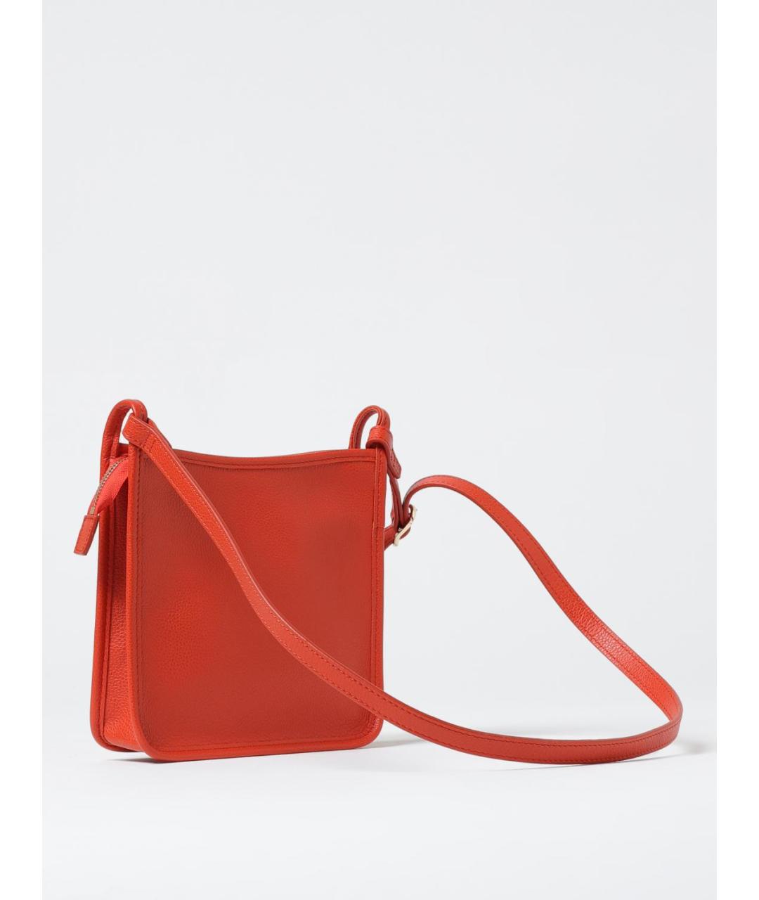 LONGCHAMP Оранжевая кожаная сумка через плечо, фото 2