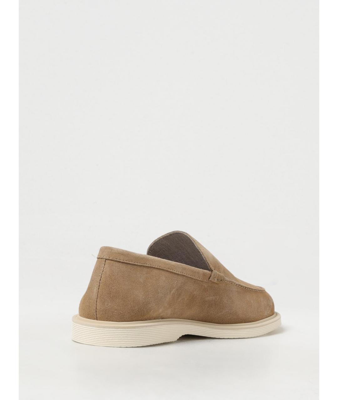 HOGAN Бежевые замшевые лоферы, фото 3