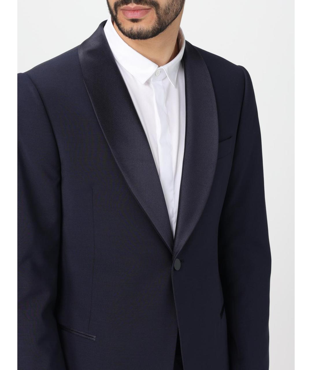 EMPORIO ARMANI Темно-синий классический костюм, фото 5
