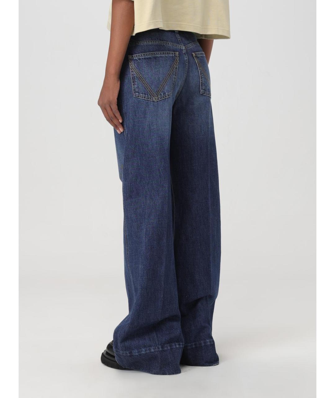 BOTTEGA VENETA Темно-синие хлопковые прямые джинсы, фото 3