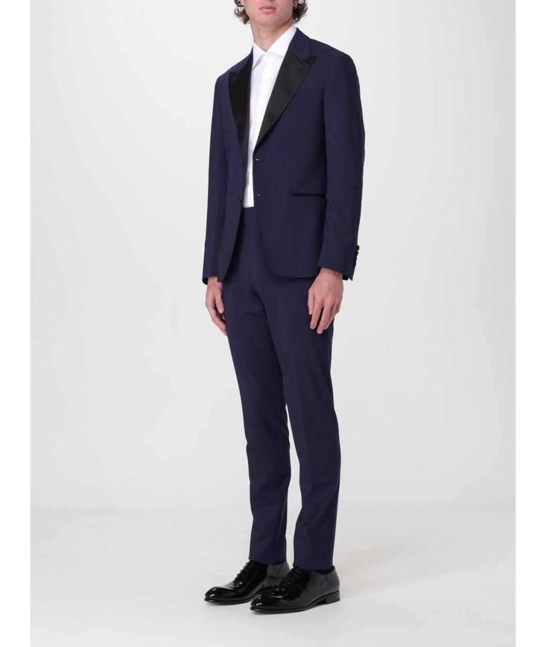 ELEVENTY Синий классический костюм, фото 4