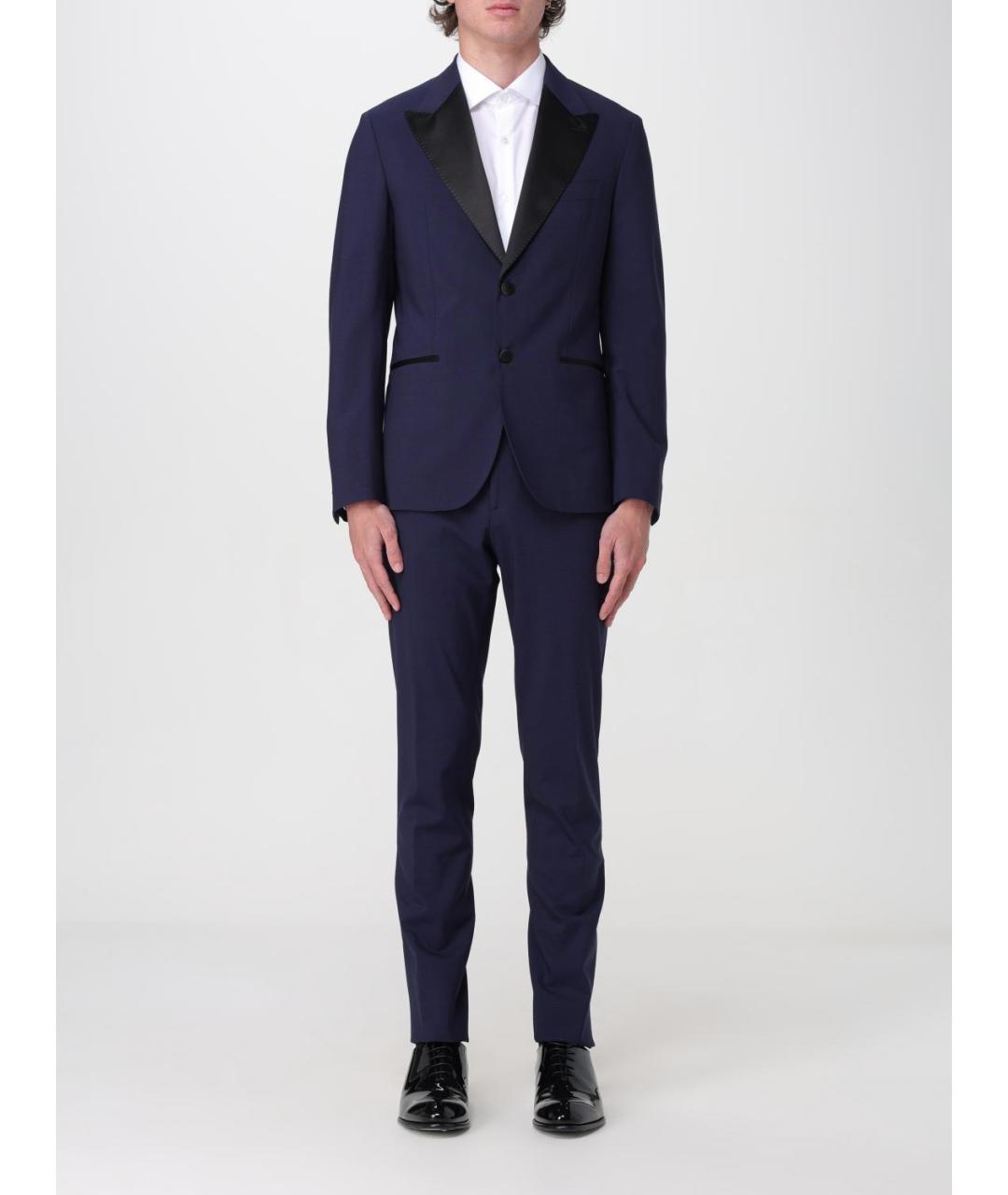 ELEVENTY Синий классический костюм, фото 7