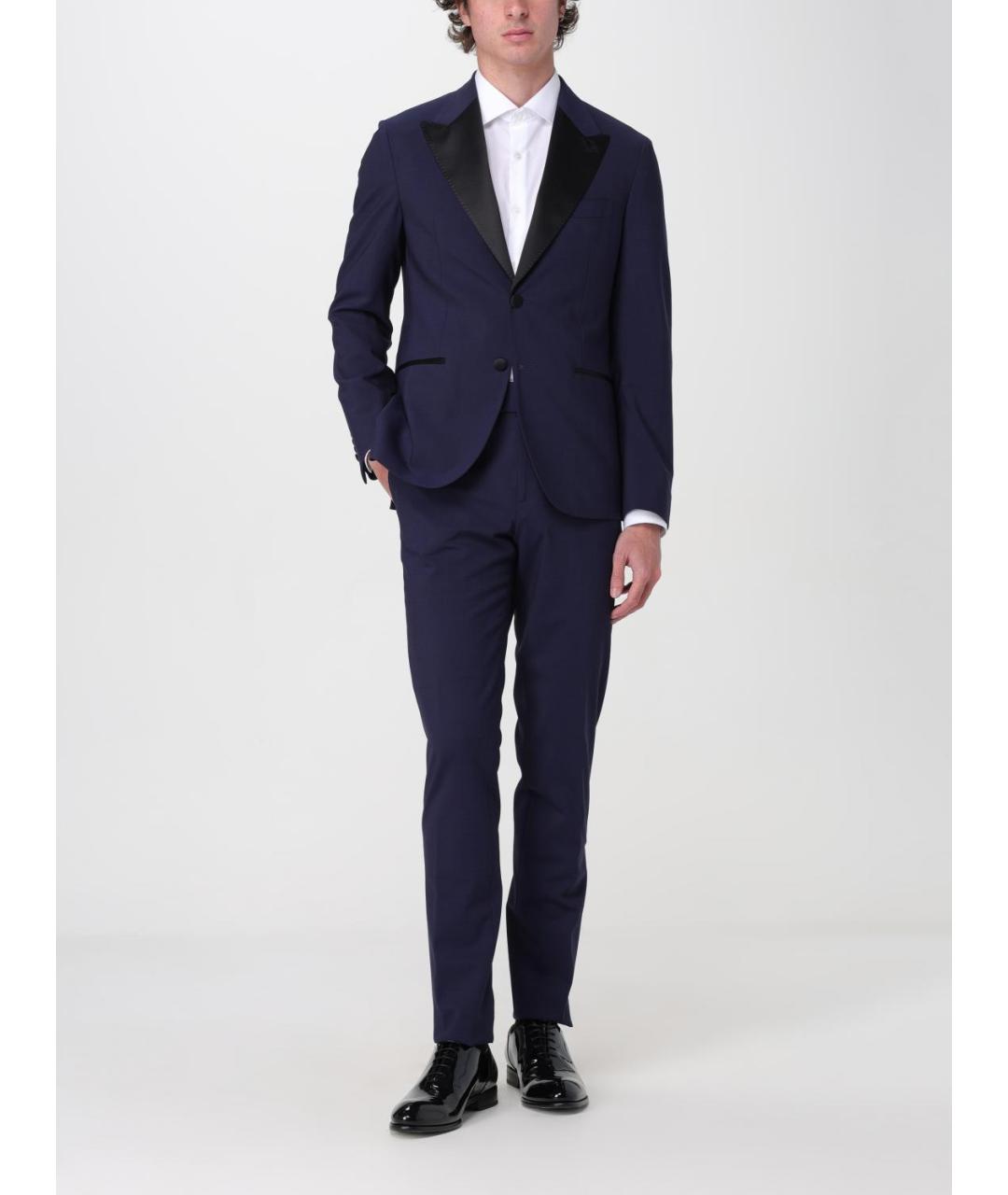 ELEVENTY Синий классический костюм, фото 2