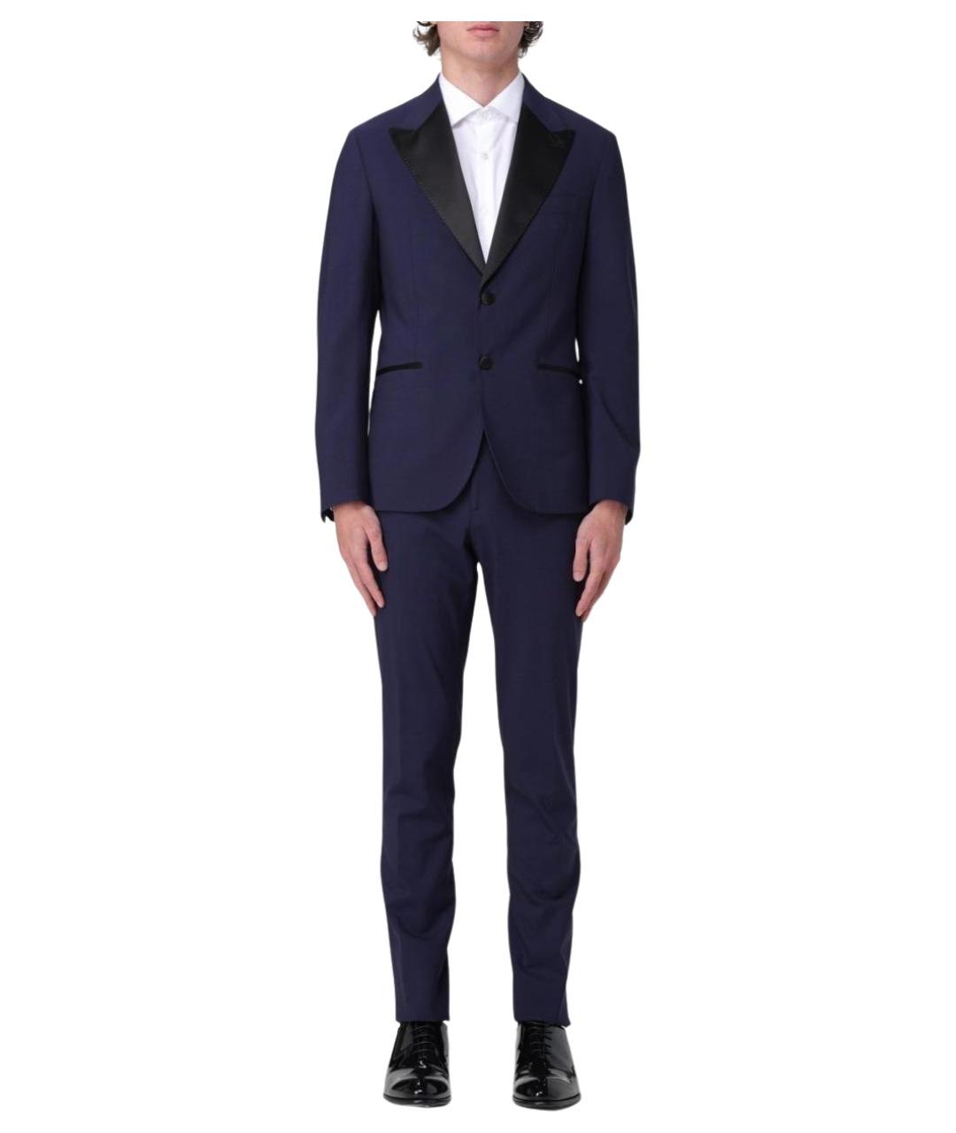 ELEVENTY Синий классический костюм, фото 1