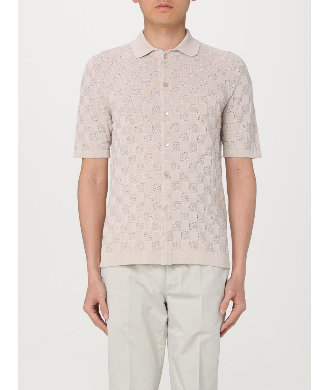 ELEVENTY Бежевый хлопковый джемпер / свитер, фото 4