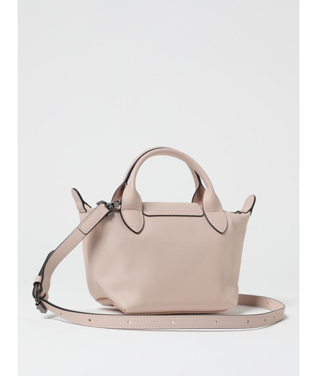 LONGCHAMP Розовая кожаная сумка через плечо, фото 2