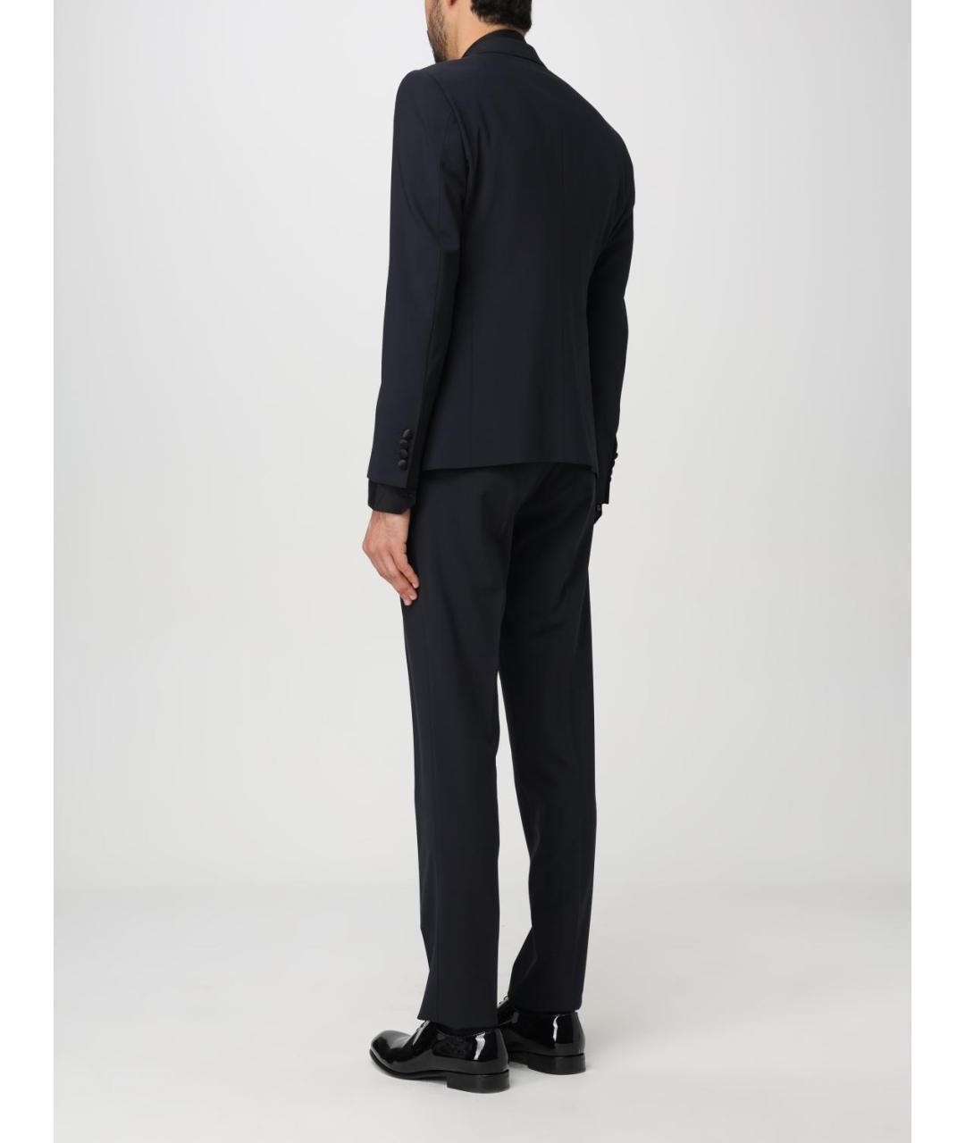 EMPORIO ARMANI Темно-синий классический костюм, фото 3