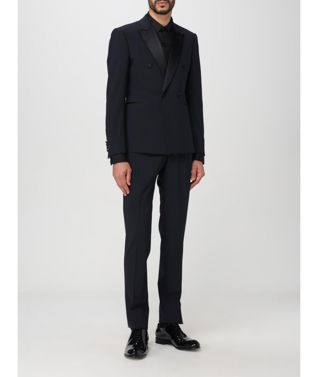 EMPORIO ARMANI Темно-синий классический костюм, фото 2