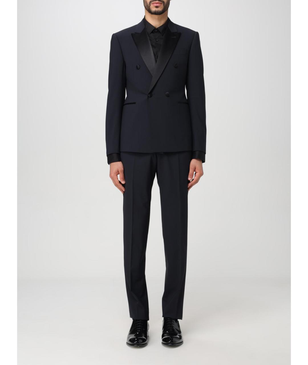 EMPORIO ARMANI Темно-синий классический костюм, фото 6