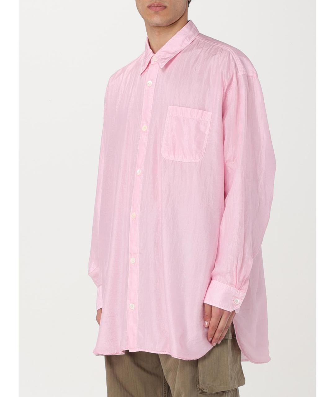OUR LEGACY Розовая хлопковая кэжуал рубашка, фото 5
