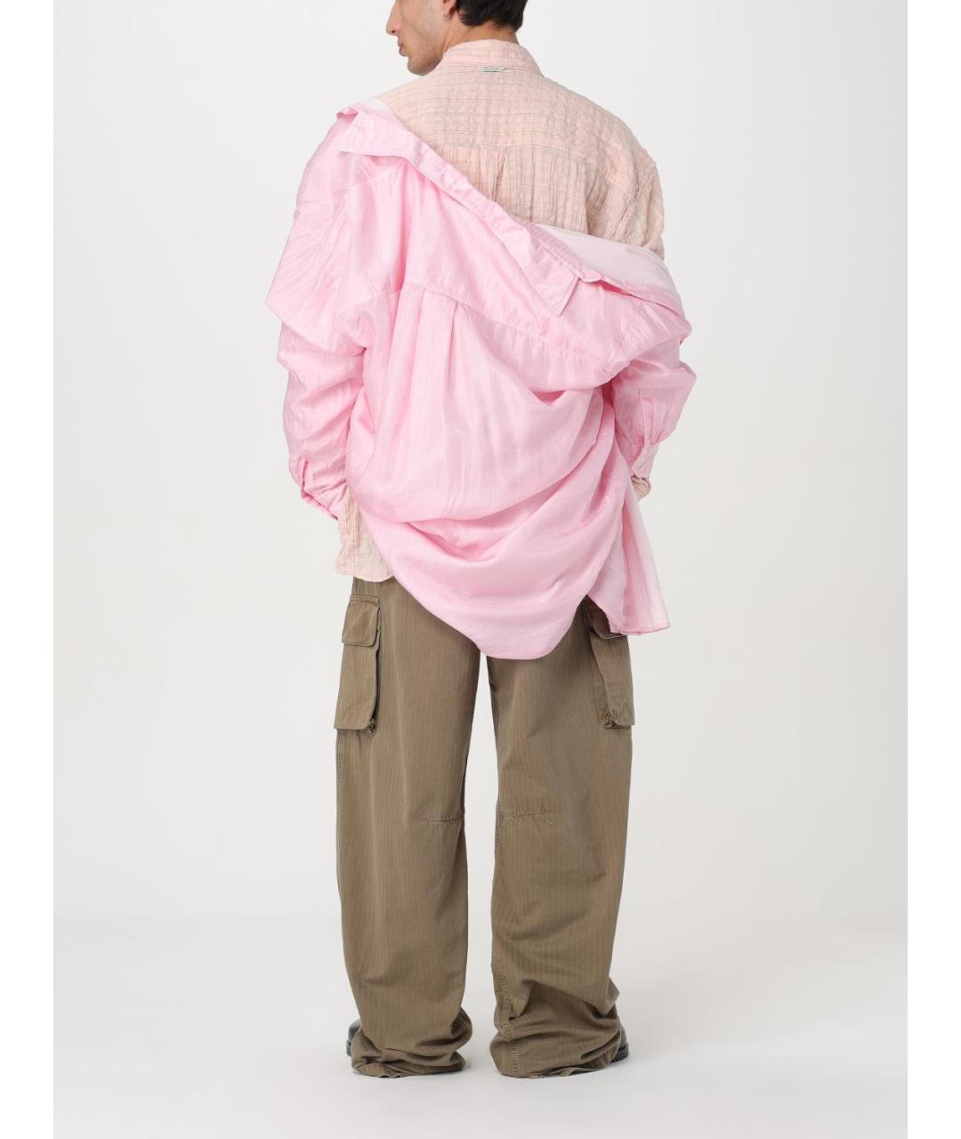 OUR LEGACY Розовая хлопковая кэжуал рубашка, фото 3