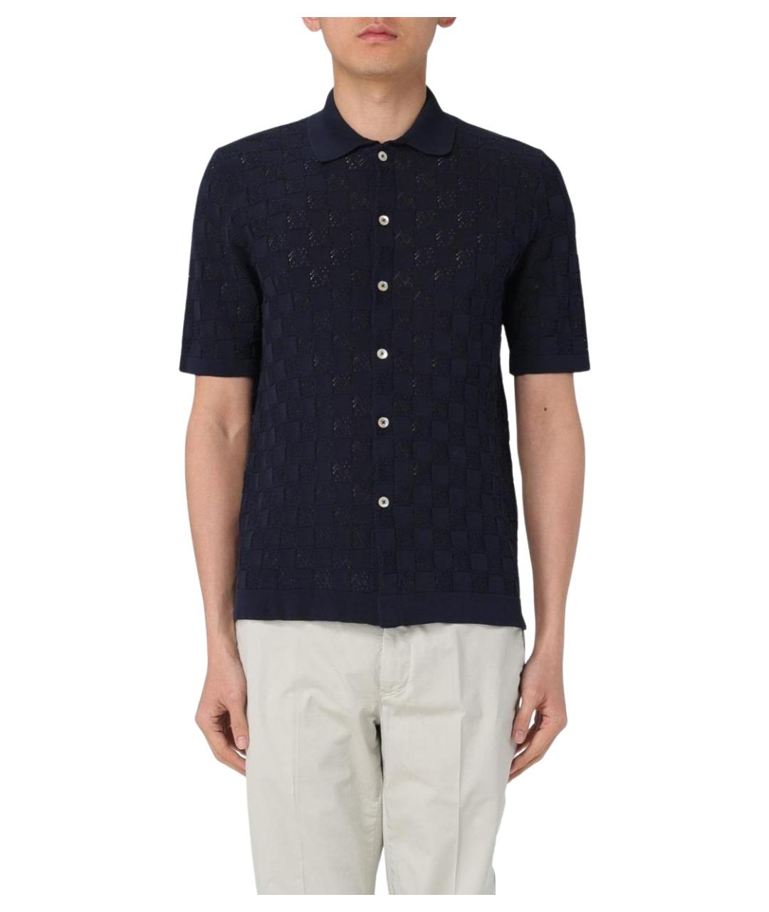 ELEVENTY Синий хлопковый джемпер / свитер, фото 1