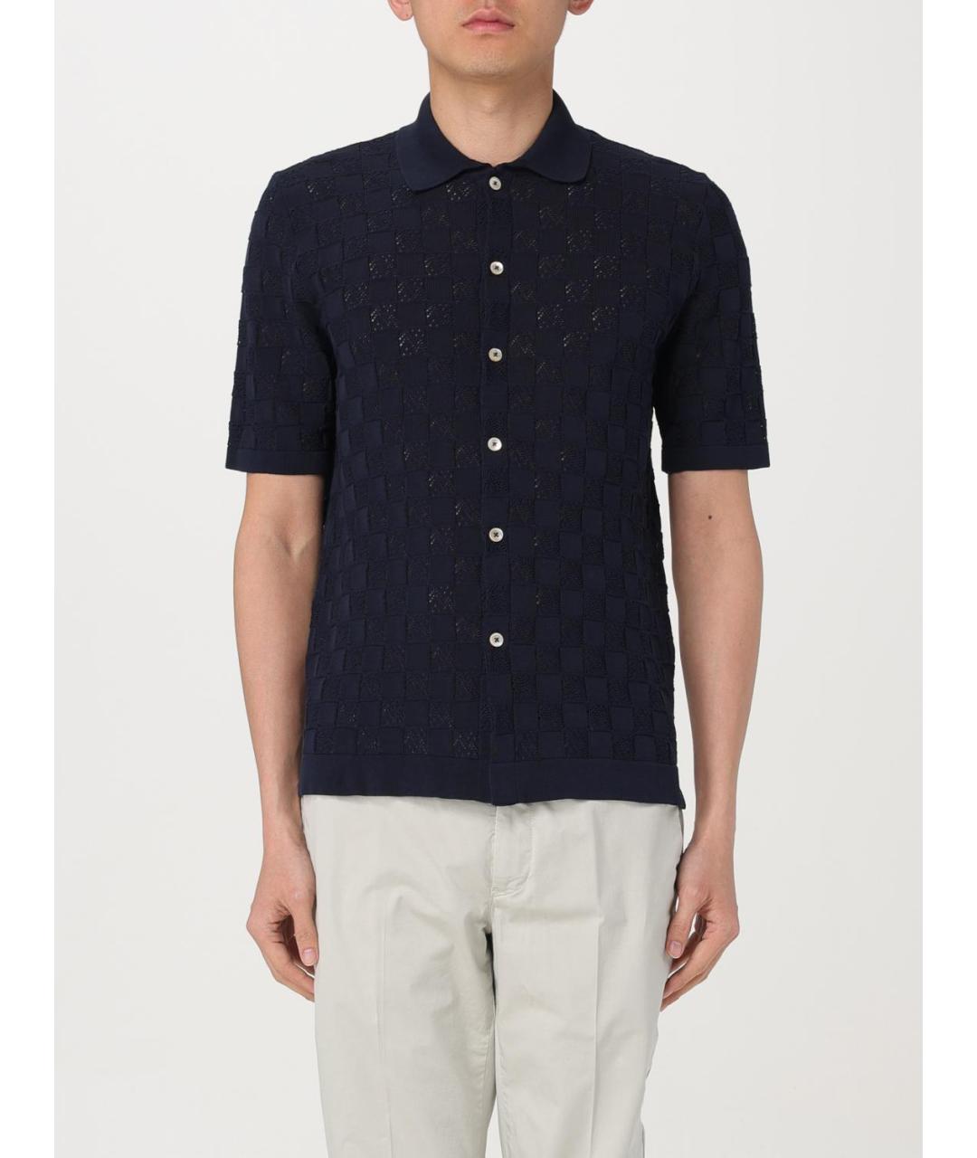 ELEVENTY Синий хлопковый джемпер / свитер, фото 4