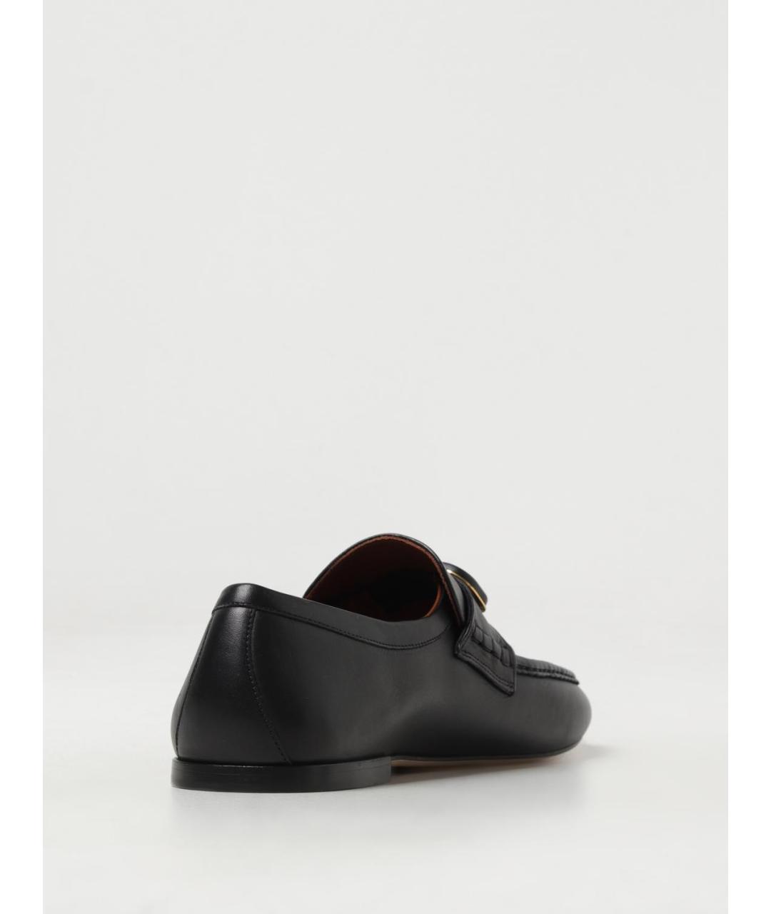 VALENTINO Черные кожаные лоферы, фото 3