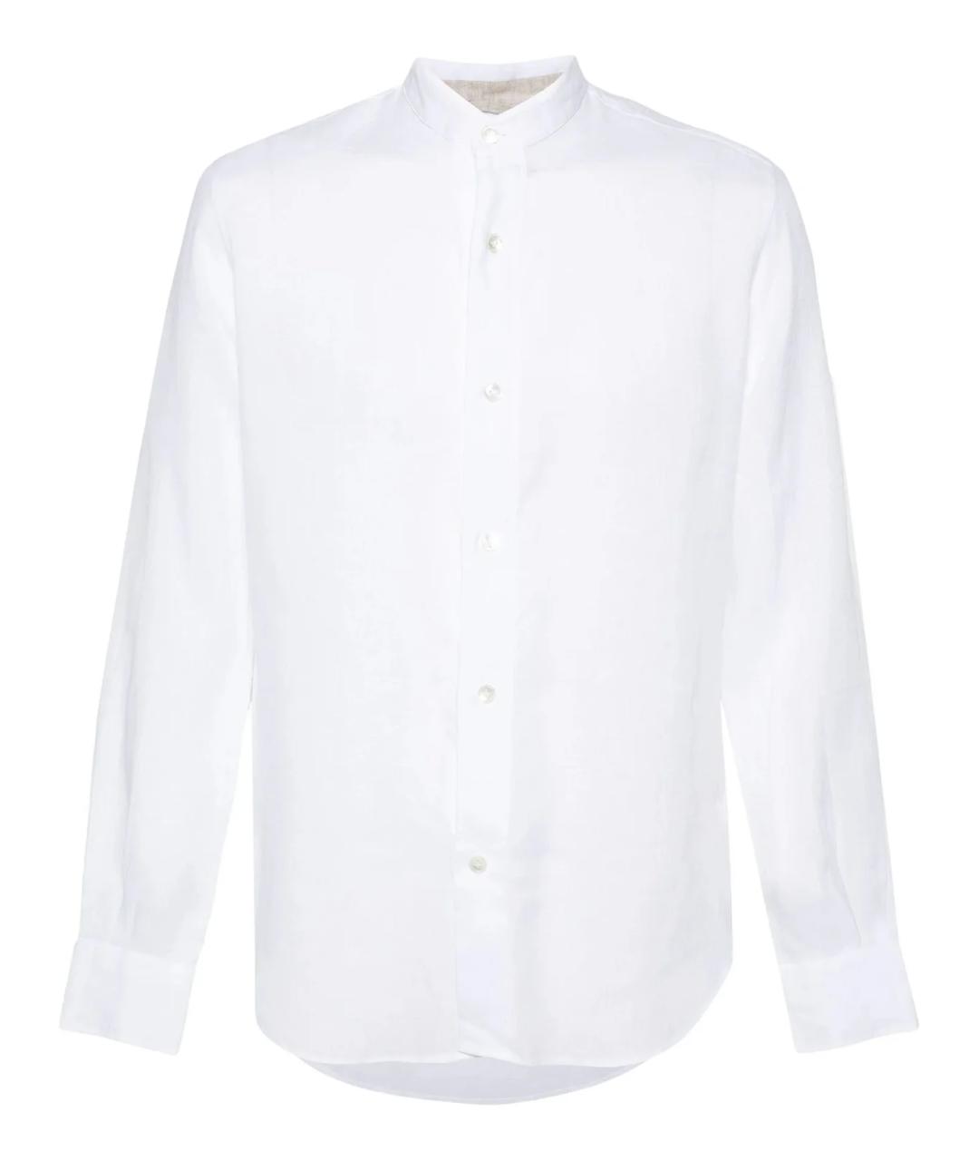 ELEVENTY Белая льняная кэжуал рубашка, фото 1