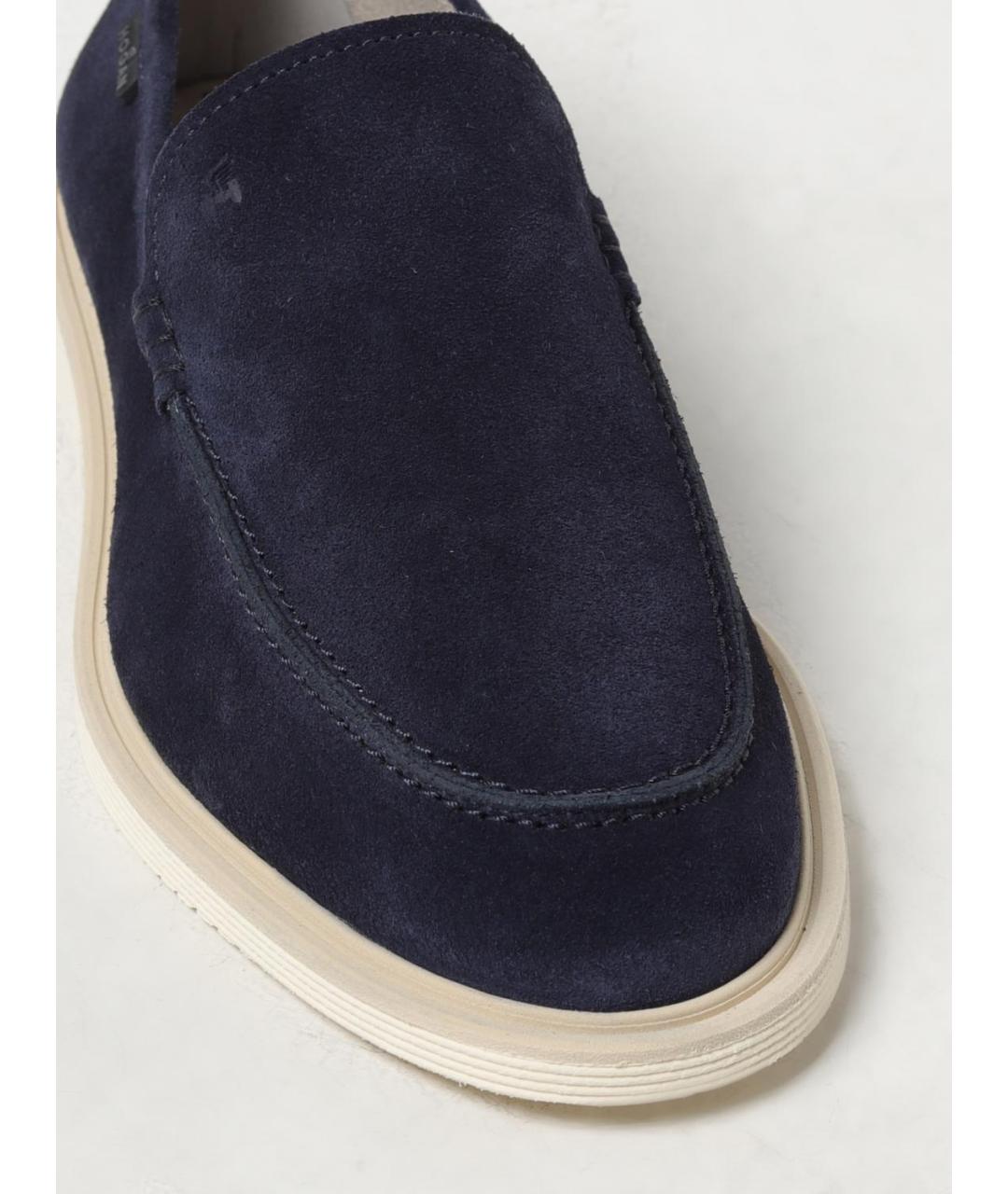 HOGAN Синие замшевые лоферы, фото 4
