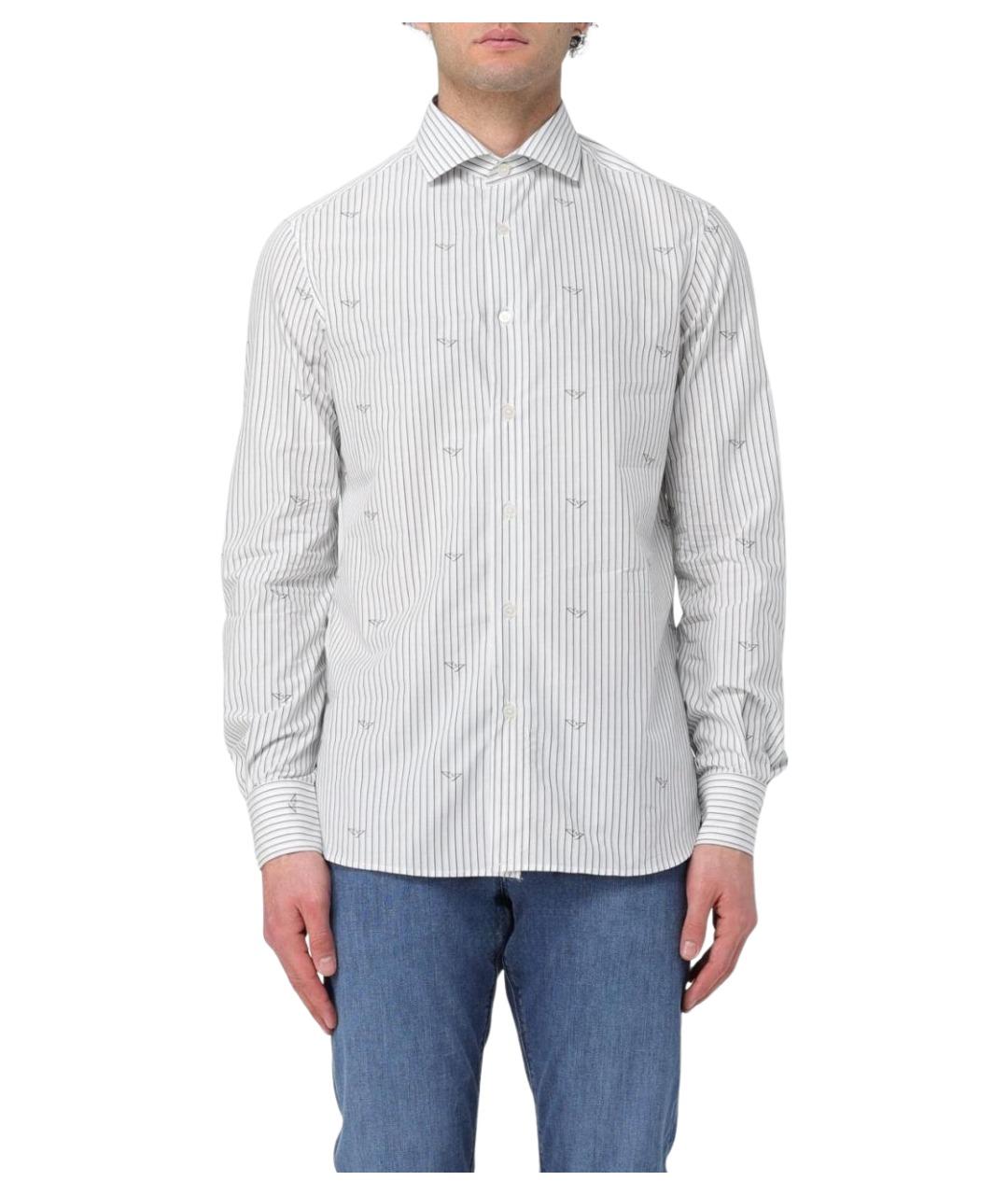 EMPORIO ARMANI Мульти хлопковая кэжуал рубашка, фото 1